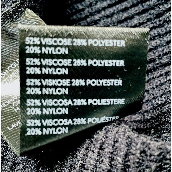 Free People Saffron Black Open Back Sweater Sz L Ribbed Knit Long Sleeves NEW - Picture 6 of 9